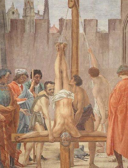 Fra Filippo Lippi Disputation with Simon Magus and Crucifixion of Peter oil painting image
